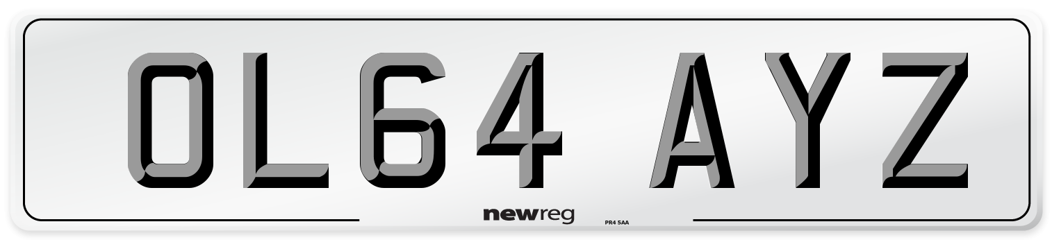 OL64 AYZ Number Plate from New Reg